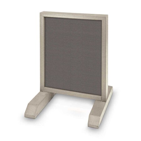 United Visual Products Sliding Door Indoor Enclosed Corkboard, 6 UV9026ACS-BLACK-CLOUD